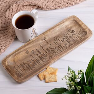 Деревянный поднос Bloma 35*13 см светлое дерево Boltze фото 3