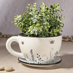 Керамическое кашпо Чашка Самми 22*17 см