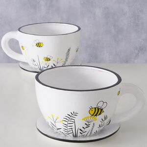 Керамическое кашпо Чашка Summy 22*17 см Boltze фото 4