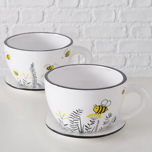 Керамическое кашпо Чашка Summy 22*17 см Boltze фото 3