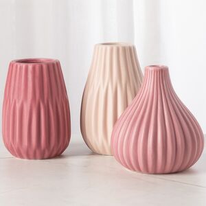 Набор керамических ваз Вилма Пинк 13 см, 3 шт Boltze (Больтце) фото 5