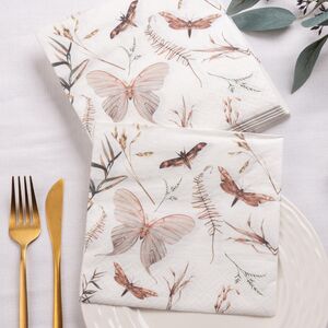 Бумажные салфетки Мориньер 17*17 см белые, 20 шт (Boltze, Германия). Артикул: 2032656-1