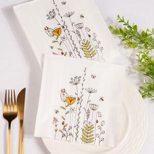 Бумажные салфетки Calbuco Florale 17*17 см, 20 шт