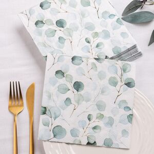 Бумажные салфетки Eukana: Aquarelle Grassy 17*17 см, 20 шт