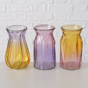 Набор стеклянных ваз Castelo Branco 15 см, 3 шт Boltze фото 1