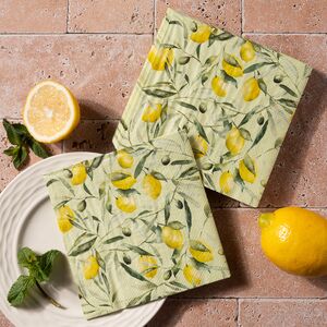 Бумажные салфетки Citronella 17*17 см зеленые, 20 шт