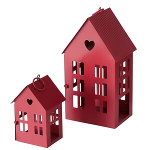 Набор подсвечников-домиков Arcentales 14-25 см, 2 шт Boltze фото 8