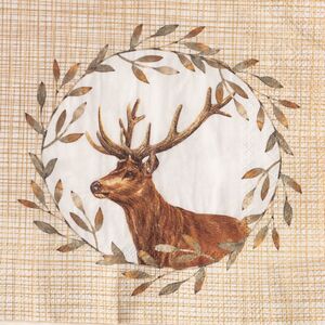 Бумажные салфетки Олень Грегори 17*17 см, 20 шт Boltze (Больтце) фото 2
