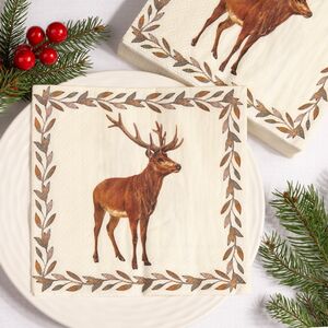 Бумажные салфетки Олень Гордон 17*17 см, 20 шт