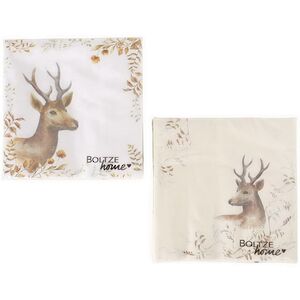 Бумажные салфетки Олень Руперт 17*17 см белые, 20 шт Boltze фото 2