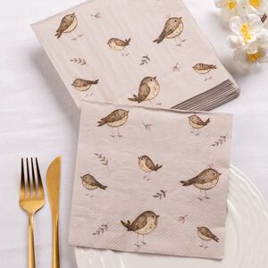 Бумажные салфетки Птички Тринчерас 17*17 см, 20 шт