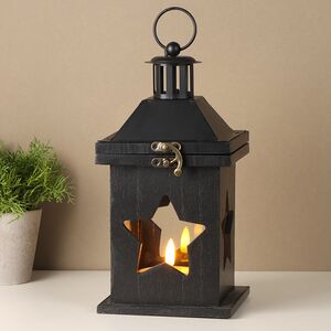 Подсвечник-фонарь Бренна со звездочкой 25 см