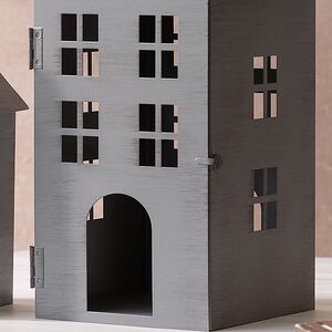 Набор подсвечников-фонарей Olesund 20-30 см серый, 2 шт Boltze фото 4