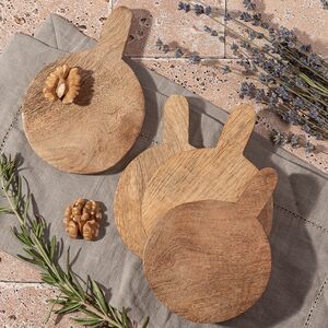 Доска для подачи закусок Либретто 15 см, 4 шт, круглая