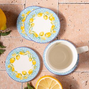Набор подставок под кружки Capri Lemony 10 см белый, 4 шт Boltze (Больтце) фото 4