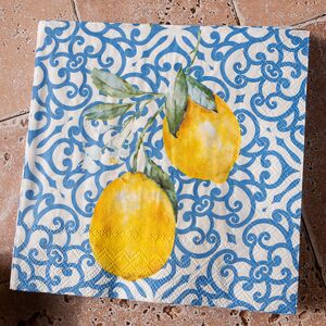Бумажные салфетки Capri: Lemon a twig 17*17 см, 20 шт Boltze (Больтце) фото 2