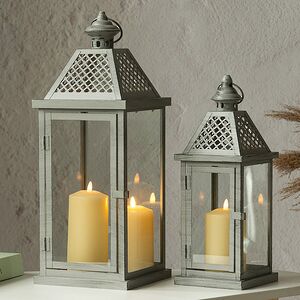 Набор подсвечников-фонарей Austin 38-49 см серый, 2 шт