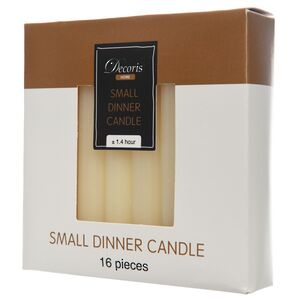 Столовые свечи мини Classic Collection 10.5*1.3 см, 16 шт, слоновая кость (Kaemingk, Нидерланды). Артикул: 204561