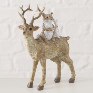 Декоративная фигурка Олень Марселон с друзьями 15 см (Boltze, Германия). Артикул: 2047950-1
