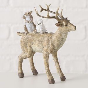 Декоративная фигурка Олень Маркелин с друзьями 15 см (Boltze, Германия). Артикул: 2047950-2