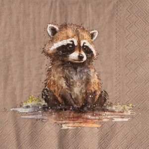 Бумажные салфетки Енот Марс 17*17 см, 20 шт  Boltze (Больтце) фото 2