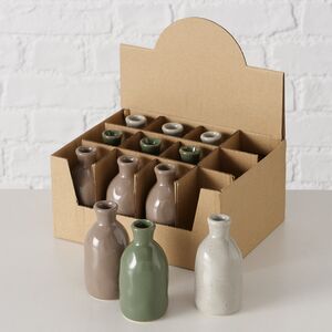 Керамическая ваза Fuente Alamo 8 см кремовая Boltze фото 4