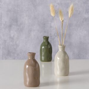 Керамическая ваза Fuente Alamo 8 см кремовая Boltze фото 3