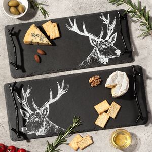 Набор подносов из сланца Moritz 35-40 см, 2 шт