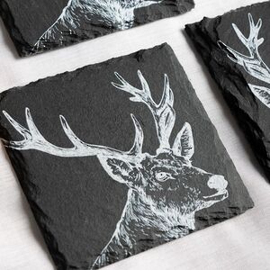 Набор подставок из сланца Moritz 11 см, 4 шт Boltze фото 2