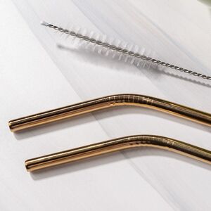 Металлические трубочки для коктейлей с ершиком, 5 предметов Boltze фото 2