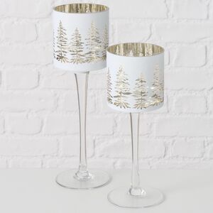 Набор стеклянных подсвечников - бокалов Coventry 25-30 см, 2 шт Boltze (Больтце) фото 2