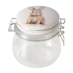 Стеклянная банка для хранения Кролик Этьен 11 см, 450 мл