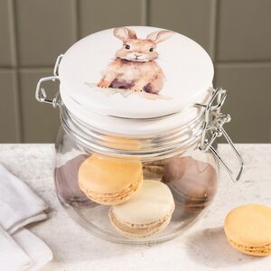 Стеклянная банка для хранения Кролик Этьен 11 см, 450 мл