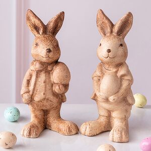 Набор декоративных фигур Кролики Николсон 12 см, 2 шт