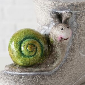 Садовое кашпо Сапожок Эрмстон - Улитка 13*11 см Boltze фото 2