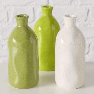 Керамическая ваза-бутылка Fuente Alamo 15 см белая Boltze фото 2