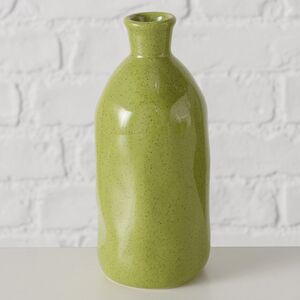 Керамическая ваза-бутылка Фуэнте-Аламо 15 см оливковая Boltze (Больтце) фото 5