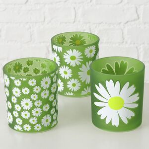 Набор стеклянных подсвечников Field Daisy 9-11 см, 2 шт Boltze фото 5