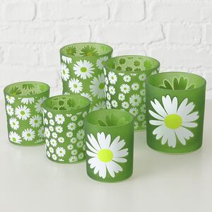 Набор стеклянных подсвечников Field Daisy 9-11 см, 2 шт Boltze фото 4