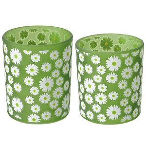 Набор стеклянных подсвечников Field Daisy 9-11 см, 2 шт Boltze фото 1