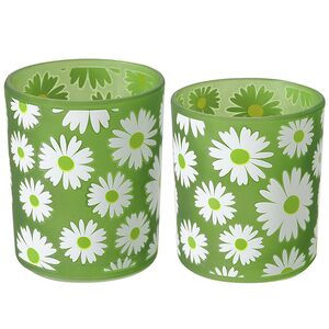 Набор стеклянных подсвечников Garden Daisy 9-11 см, 2 шт
