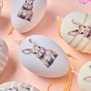 Пасхальные украшения Яйца Пушистые Кролики 6 см, 12 шт Boltze (Больтце) фото 3