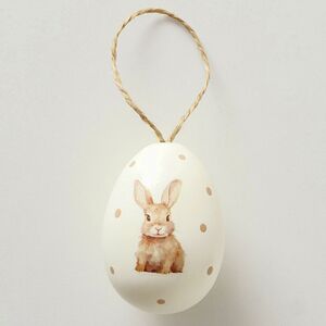 Пасхальные украшения Яйца Fluffy Rabbits 6 см, 4 шт, подвеска Boltze фото 4