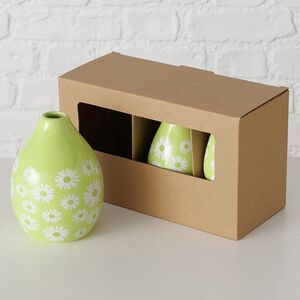 Набор керамических ваз White Daisy 8-12 см, 3 шт Boltze фото 2