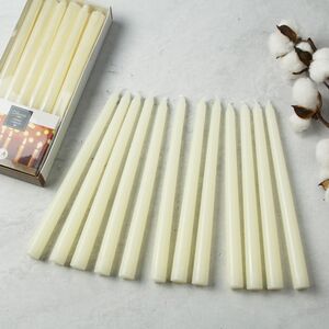 Свеча столовая 25*2.2 см слоновая кость, 12 шт (Kaemingk, Нидерланды). Артикул: 205603/204567