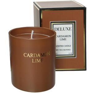 Ароматическая свеча в стакане Кардамон, Лайм и Коньяк 8 см (Kaemingk, Нидерланды). Артикул: 205661-1