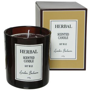 Ароматическая свеча в стакане Амбер 8 см (Kaemingk, Нидерланды). Артикул: 205667-1