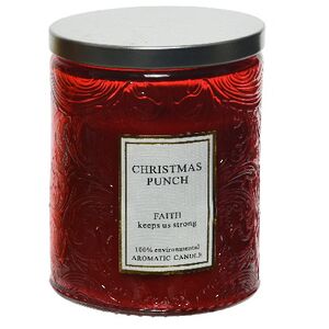 Ароматическая свеча Enjoing Life Series: Christmas Punch 9 см, 32 часа горения (Kaemingk, Нидерланды). Артикул: 205678-2