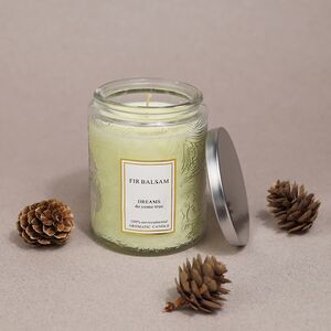 Ароматическая свеча Enjoing Life Series: Fir Balsam 9 см, 32 часа горения (Kaemingk, Нидерланды). Артикул: 205678-5