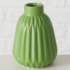 Набор керамических ваз для цветов Лидс 10-12 см зеленый, 3 шт Boltze (Больтце) фото 3
